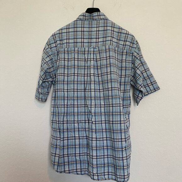Columbia Short Sleeve Button Down Shirt Plaid Men’s Large‎ - Picture 2 of 4